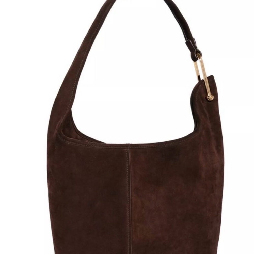 Michael Kors Sonny Suede Hobo - chocolate brown
